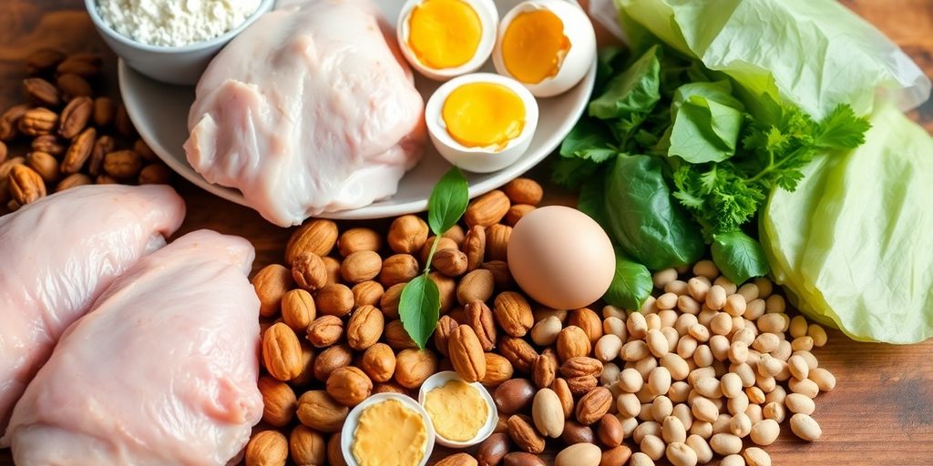 Proteinreiche Ernährung für Muskelaufbau